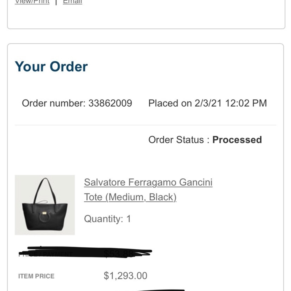 Brand New Ferragamo Bag with wallet